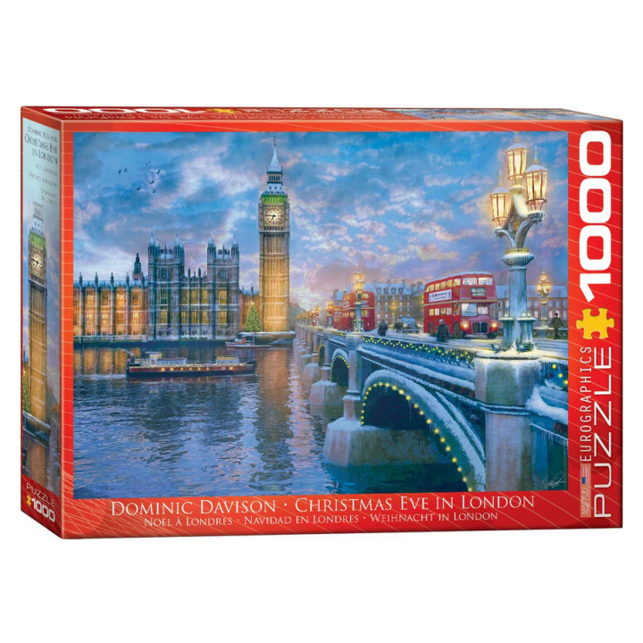 Puzzle Eurographics - Dominic Davison : Christmas Eve in London - 1000 Pièces
