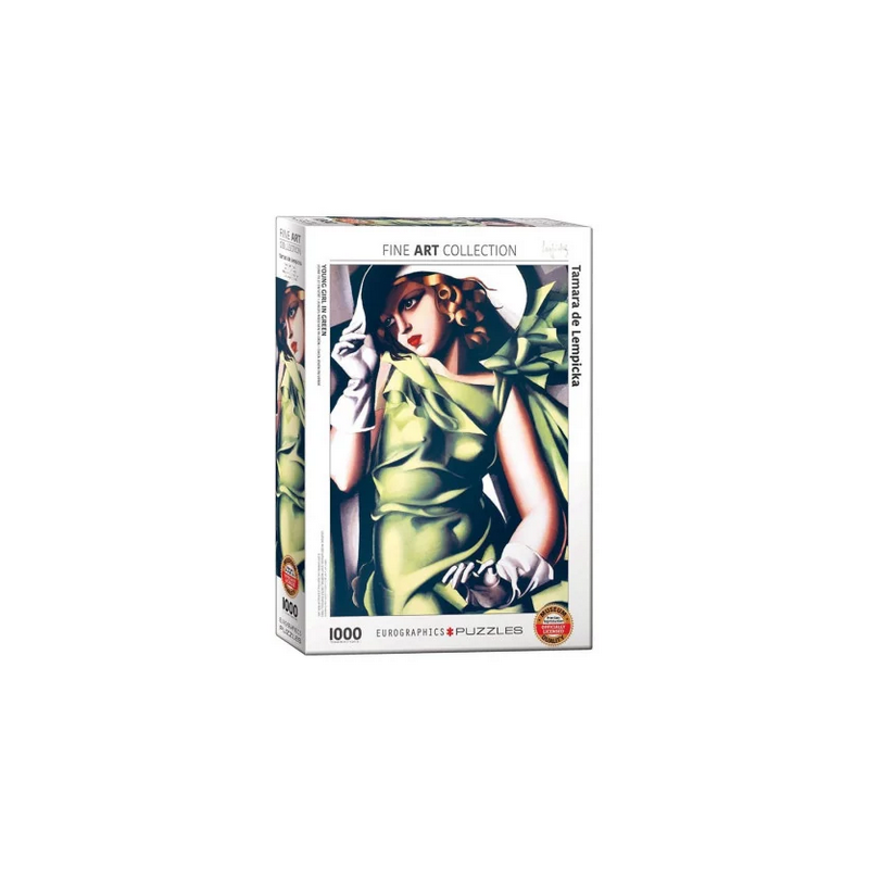 Puzzle Eurographics Fine Art - Tamara de Lempicka : Jeune fille en vert - 1000 Pièces