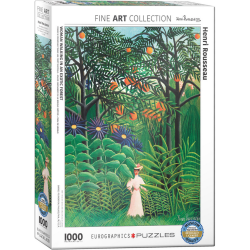 Puzzle Eurographics Fine Art - Henri Rousseau : Femme dans une forêt exotique - 1000 Pièces