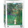 Puzzle Eurographics Fine Art - Henri Rousseau : Femme dans une forêt exotique - 1000 Pièces