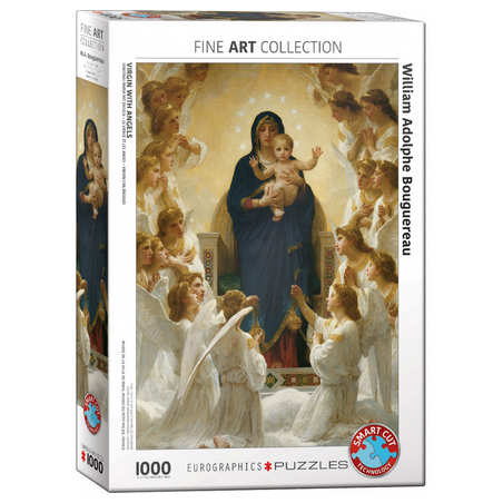 Puzzle Eurographics Fine Art - William Adolphe : La Vierge et les Anges - 1000 Pièces