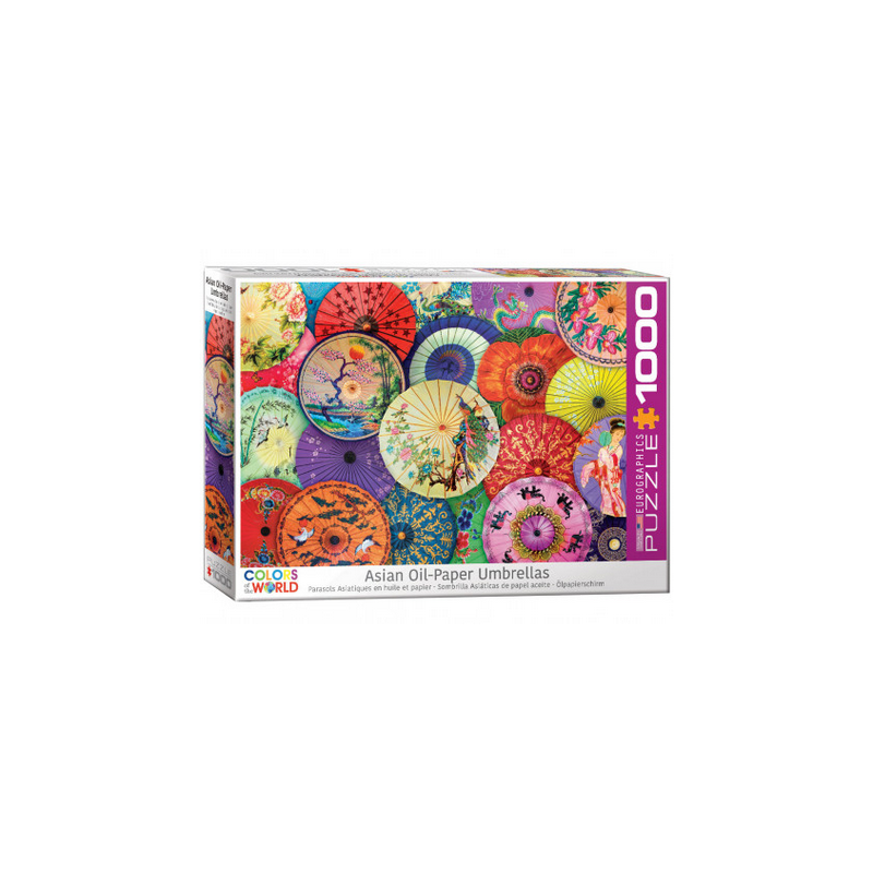 Puzzle Eurographics -  Asian Oil-PaperUmbrellas - 1000 Pièces