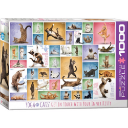 Puzzle Eurographics - Yoga Cats - 1000 Pièces