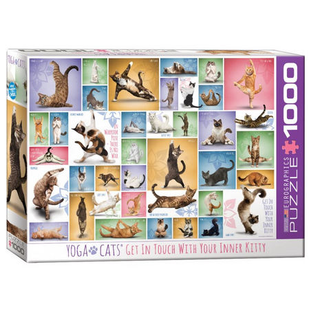 Puzzle Eurographics - Yoga Cats - 1000 Pièces