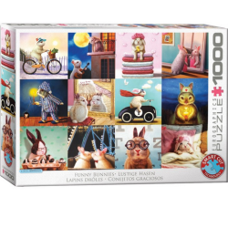 Puzzle Eurographics -  Drôles de Lapins - 1000 Pièces