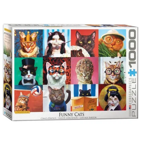 Puzzle Eurographics - Drôles de Chats - 1000 Pièces