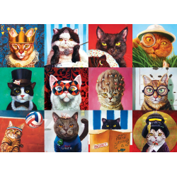 Puzzle Eurographics - Drôles de Chats - 1000 Pièces
