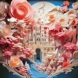 Puzzle Heye - Paper Like :  White Castle – 1000 Pièces