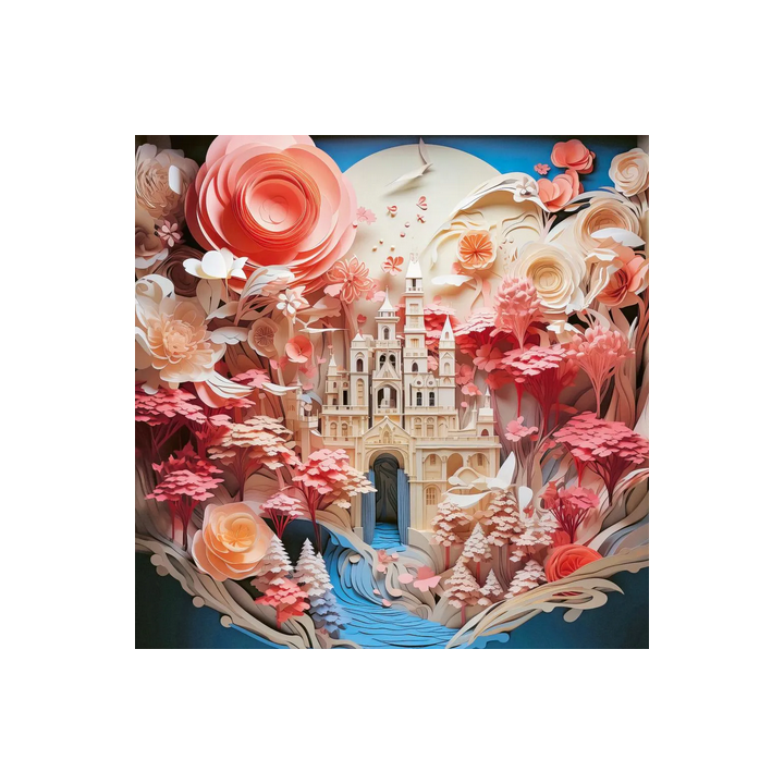 Puzzle Heye - Paper Like :  White Castle – 1000 Pièces