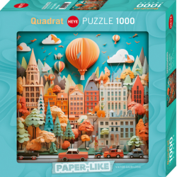 Puzzle Heye - Paper Like : Townscape – 1000 Pièces