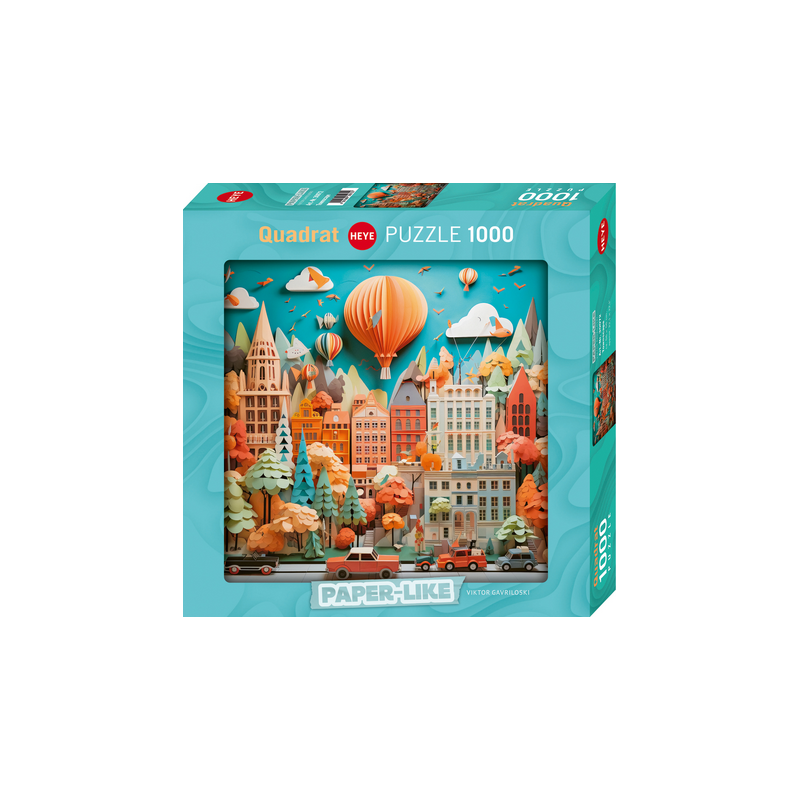 Puzzle Heye - Paper Like : Townscape – 1000 Pièces