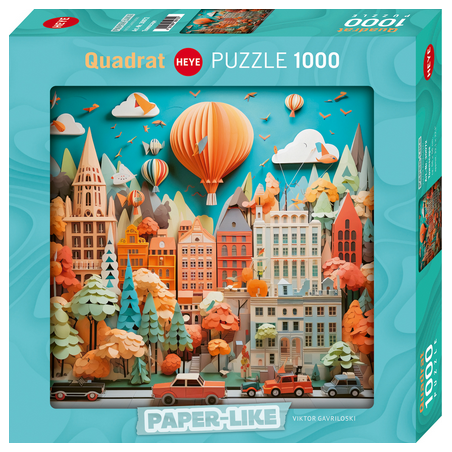 Puzzle Heye - Paper Like : Townscape – 1000 Pièces