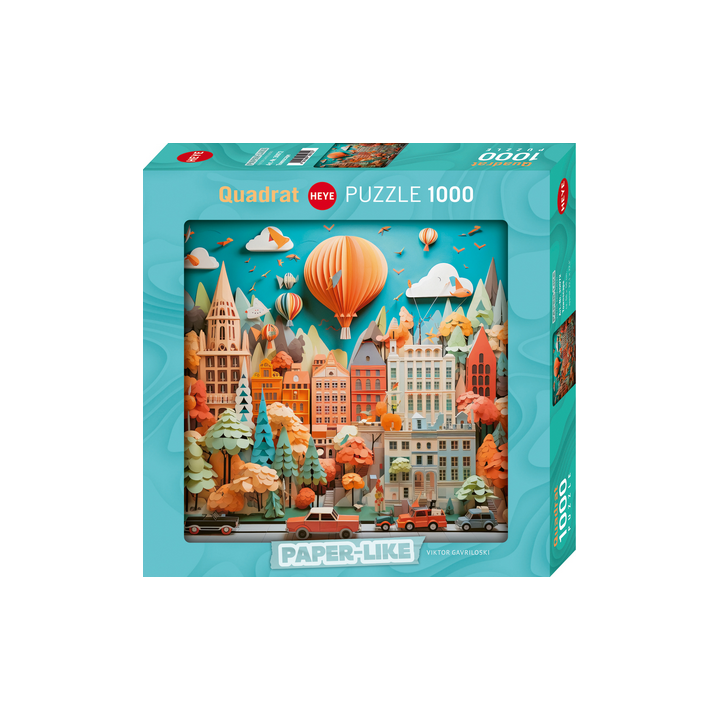 Puzzle Heye - Paper Like : Townscape – 1000 Pièces