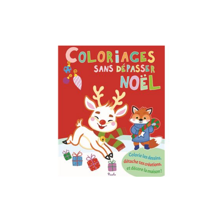 Livre de Coloriage sans dépasser - Noel