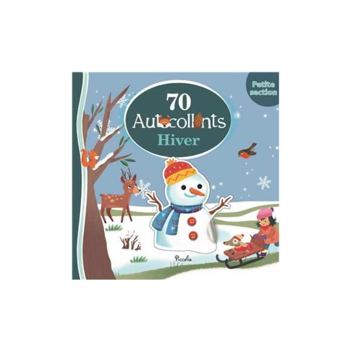 Livre autocollants - 70 autocollants - Hiver