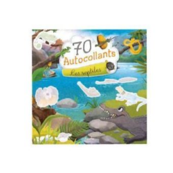 Livre autocollants - 70 autocollants - Les reptiles