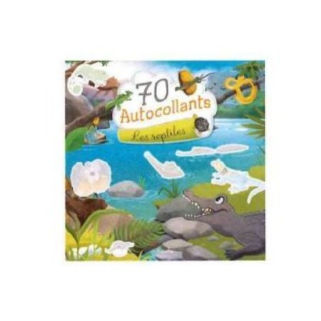 Livre autocollants - 70 autocollants - Les reptiles