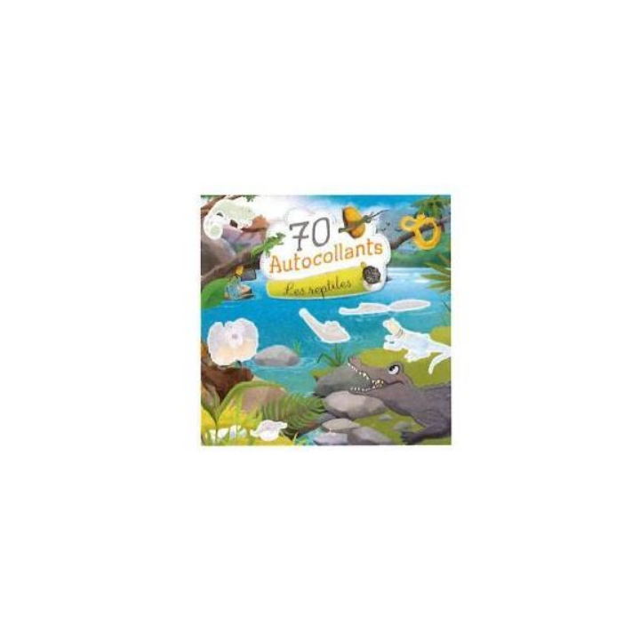 Livre autocollants - 70 autocollants - Les reptiles