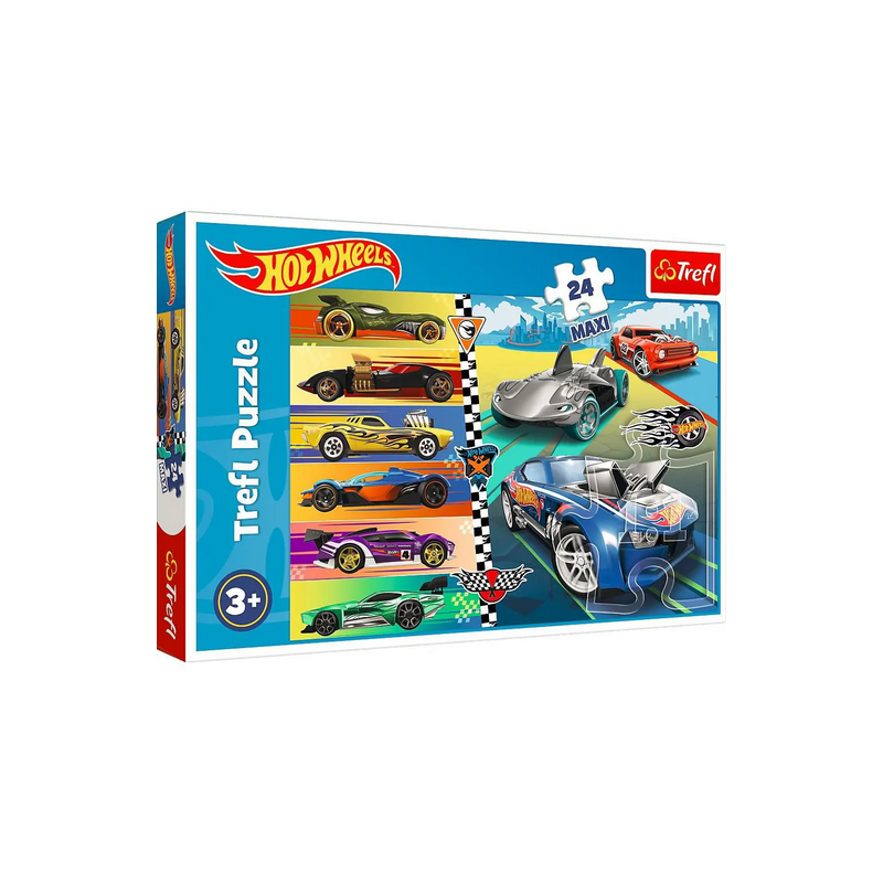 Puzzle Trefl - Hot Wheels – 24 pièces