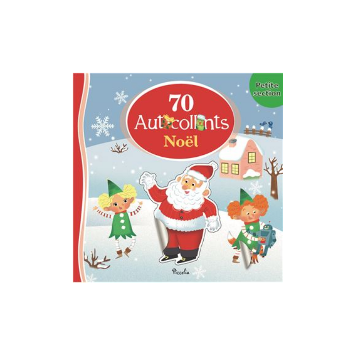 Livre autocollants - 70 autocollants - Noel