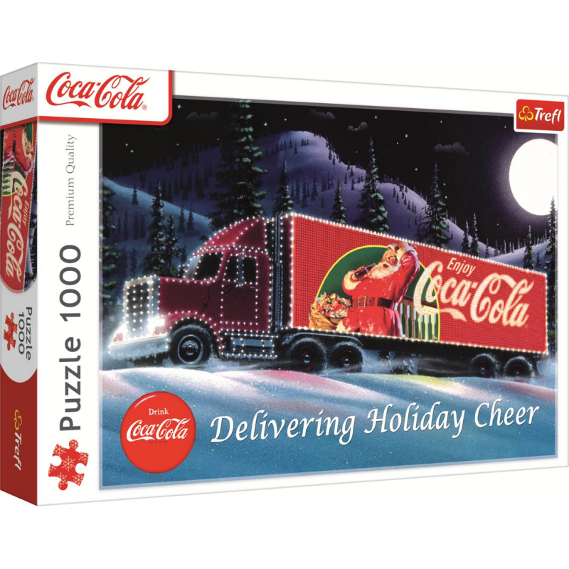 Puzzle Trefl -  Coca-Cola : Caravane De Noël – 1000 pièces