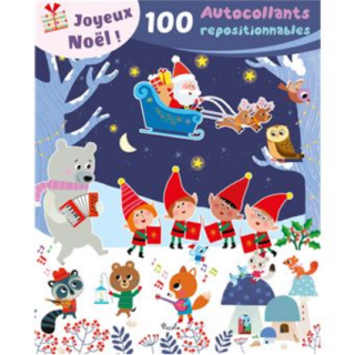 Livre autocollants - 100 autocollants repositionnables - Joyeux Noel