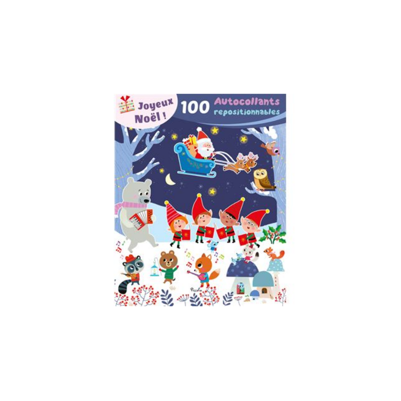Livre autocollants - 100 autocollants repositionnables - Joyeux Noel Livre autocollants - 100 autocollants repositionnables - Joyeux Noel