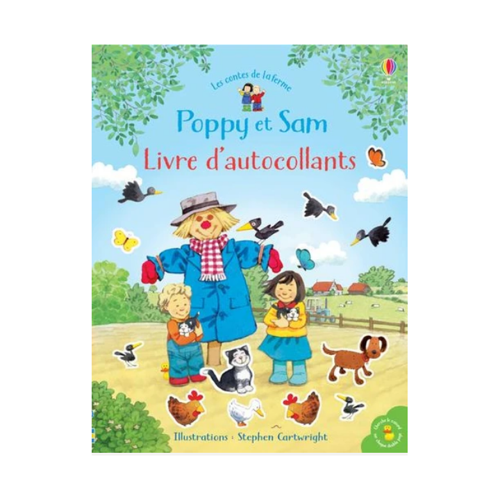 Licre autocollants - Poppy et Sam - Livre d'autocollants