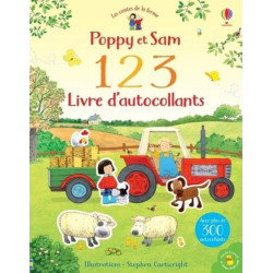 Livre autocollant - Poppy et Sam - 1 2 3 Livre d'autocollants