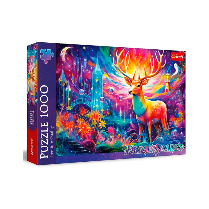 Puzzle Trefl -  Dreamscapes :  Un Cerf Mystique – 1000 pièces