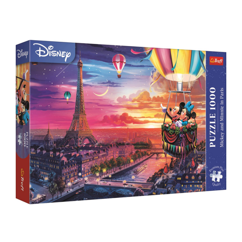 Puzzle Trefl - Disney :  Mickey et Minnie à Paris – 1000 pièces