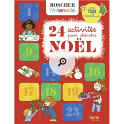 Livre activité et autocollants - 24 activité pour attendre Noel