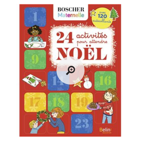 Livre activité et autocollants - 24 activité pour attendre Noel