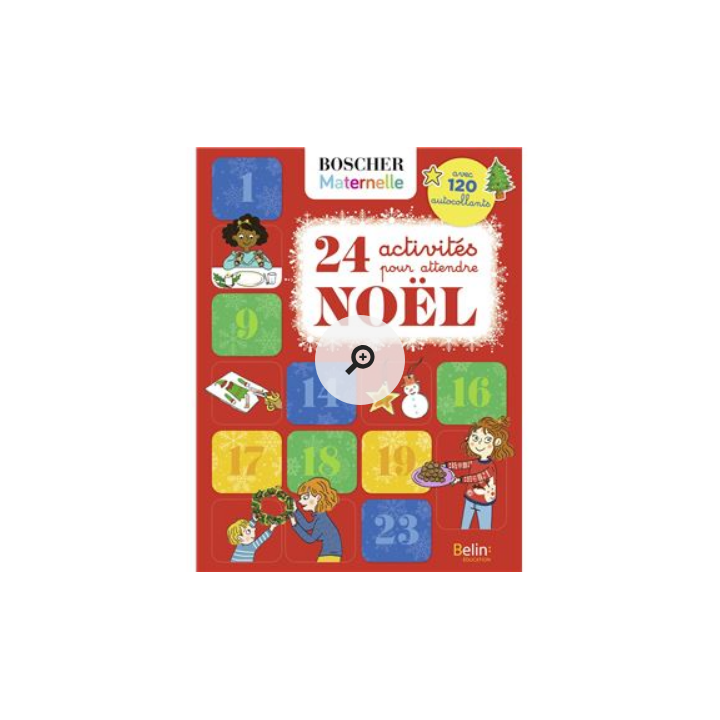Livre activité et autocollants - 24 activité pour attendre Noel