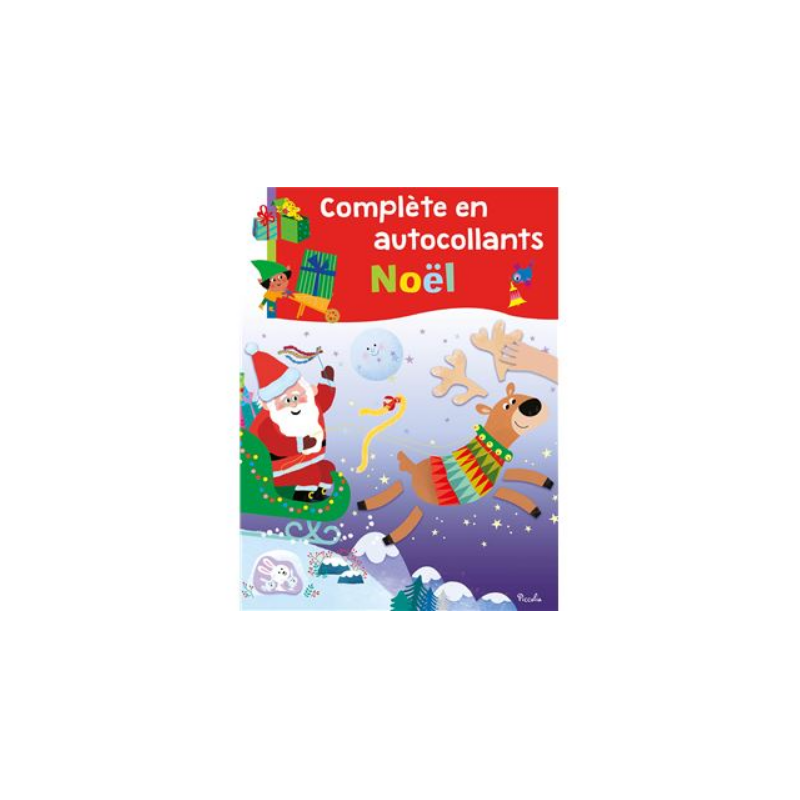 Livre autocollants - Complète en autocollants Noel Livre autocollants - Complète en autocollants Noel