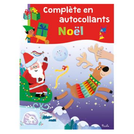Livre autocollants - Complète en autocollants Noel