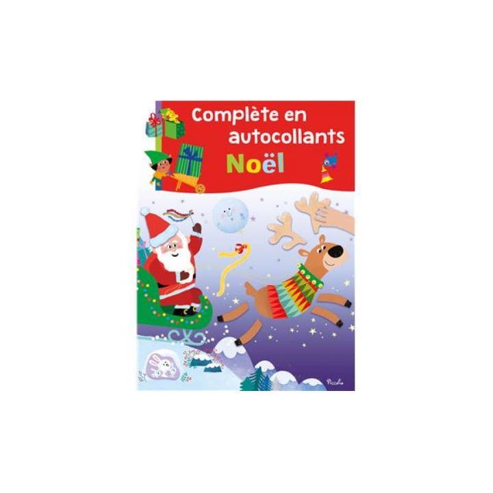 Livre autocollants - Complète en autocollants Noel