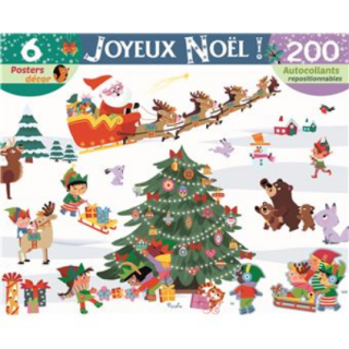 Livre d'autocollants - Joyeux Noel 200 autocollants