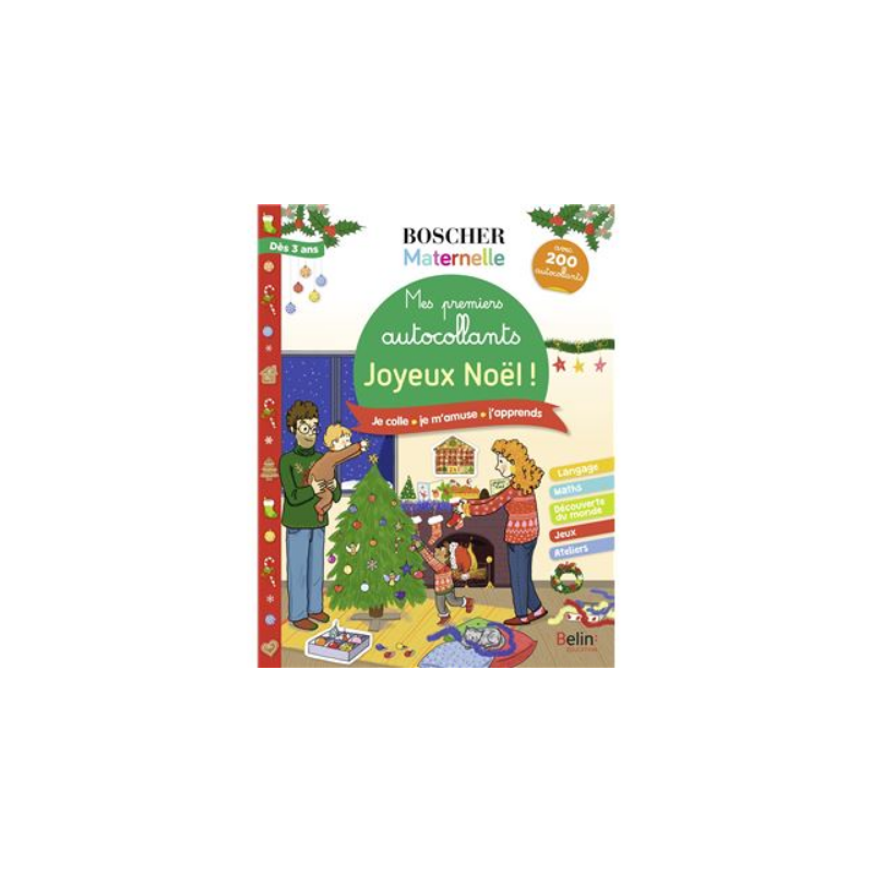 Livre autocollant-Mes premiers autocollants - Joyeux Noel Livre autocollant-Mes premiers autocollants - Joyeux Noel