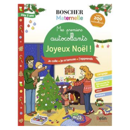 Livre autocollant-Mes premiers autocollants - Joyeux Noel