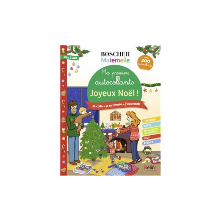 Livre autocollant-Mes premiers autocollants - Joyeux Noel