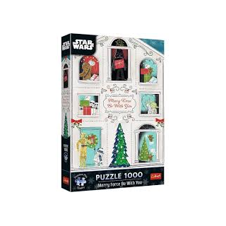 Puzzle Trefl - Star Wars : Que la force de Noël soit avec toi – 1000 pièces