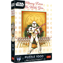 Puzzle Trefl - Star Wars : Patrouille de Clone Troopers de Noël – 1000 pièces