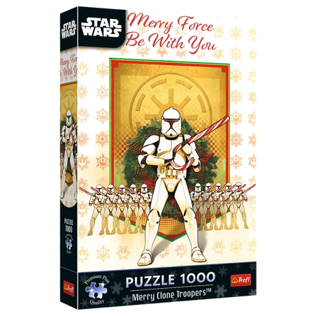 Puzzle Trefl - Star Wars : Patrouille de Clone Troopers de Noël – 1000 pièces