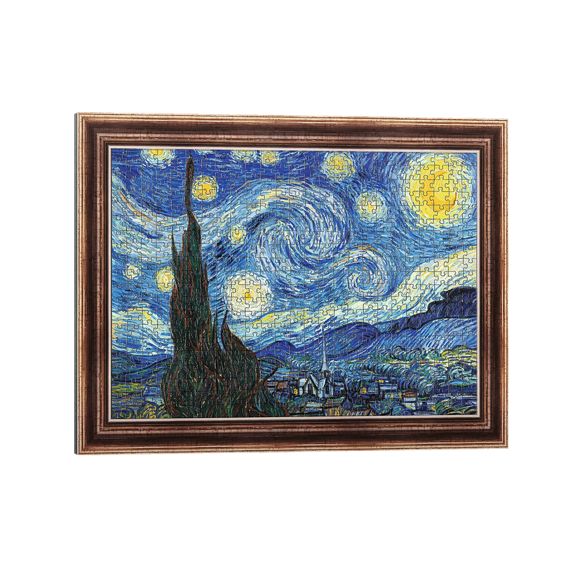 Puzzle ArtFrame - Vincent Van Gogh : La Nuit Etoilée