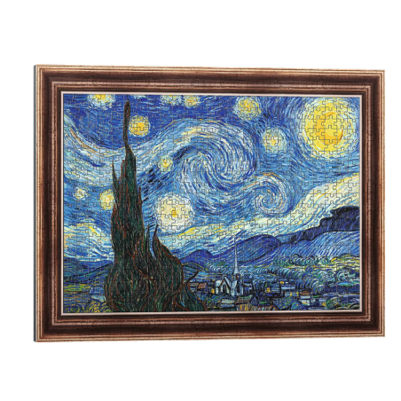 Puzzle ArtFrame - Vincent Van Gogh : La Nuit Etoilée