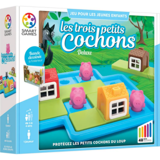Jeux Smart Games - Les Trois Petits Cochons Deluxe