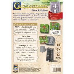 Jeux de société - Carcassonne : Tours & Voleurs - Extension 4