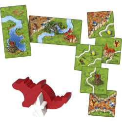 Jeux de société - Carcassonne : Dragon & Fée - Extension 3