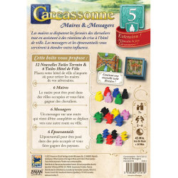 Jeux de société - Carcassonne : Maires & Messagers - Extension 5